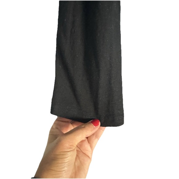 Umgee Women's M Gray White Striped Long Sleeve Tunic Dress Pockets Faux Suede - Picture 3 of 9